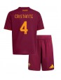 Billige AS Roma Bryan Cristante #4 Hjemmedraktsett Barn 2025-26 Kortermet (+ Korte bukser)